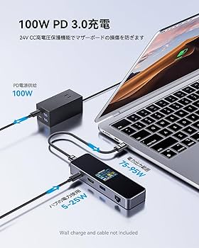 ☆送料無料 DOCKCASE 6-in-1 usb c ハ ィアハブ 銀 317 ☆送料無料 DOCKCASE 6-in-1 usb c ハ ィアハブ 銀 317の通販 by